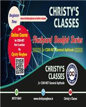 Christy's Classes for CSIR-NET General Aptitude (Flashcard Booklet)